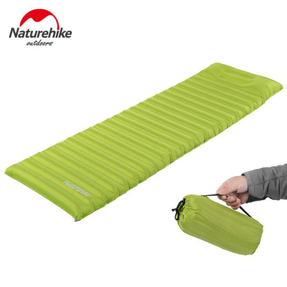 Naturehike Sleeping Pad Fast Filling Air Bag Super Light Camping Mat With Pillow Portable Beach Mat For Rescue Life Cushion