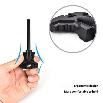 Outdoor Butterfly-shaped Point Firestone With Doctor Blade Bottle Opener Survival Tool