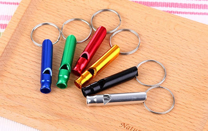 1Pcs Aluminum Emergency Survival Whistle Keychain  Outdoor Sport Tools Multifunctiona Training