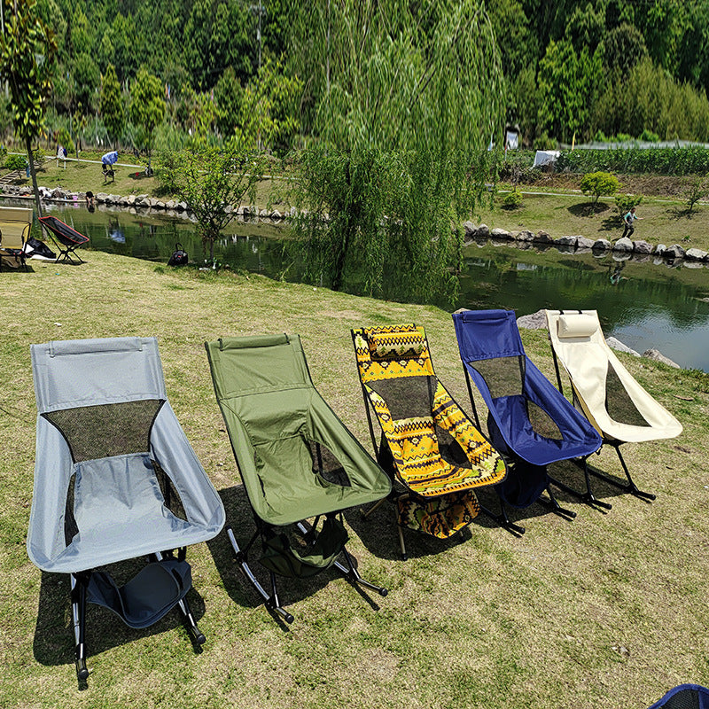 Outdoor Leisure Folding And High Backrest Space Chair