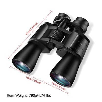 1Pc Portable Zoom Binoculars With FMC Lens Low Light Night Vision For Bird Watching Hunting Sports Events Concerts Adults Kids
