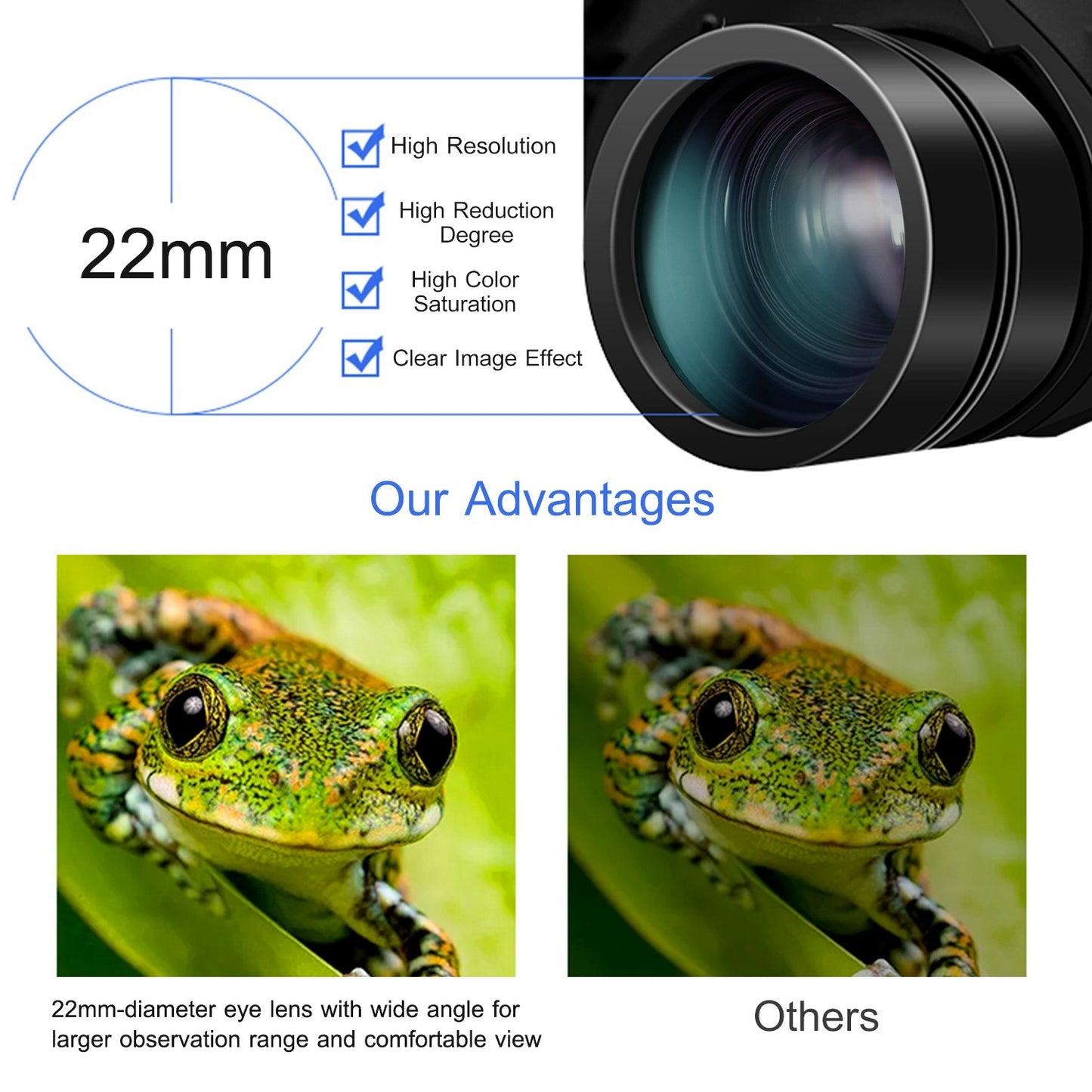 1Pc Portable Zoom Binoculars With FMC Lens Low Light Night Vision For Bird Watching Hunting Sports Events Concerts Adults Kids