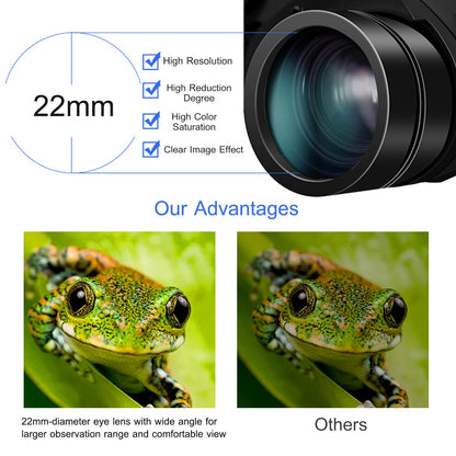 1Pc Portable Zoom Binoculars With FMC Lens Low Light Night Vision For Bird Watching Hunting Sports Events Concerts Adults Kids