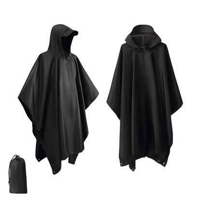 Waterproof Hooded Rain Coat/Poncho: Lightweight, for Outdoor Hiking/Fishing/Climbing (Unisex)