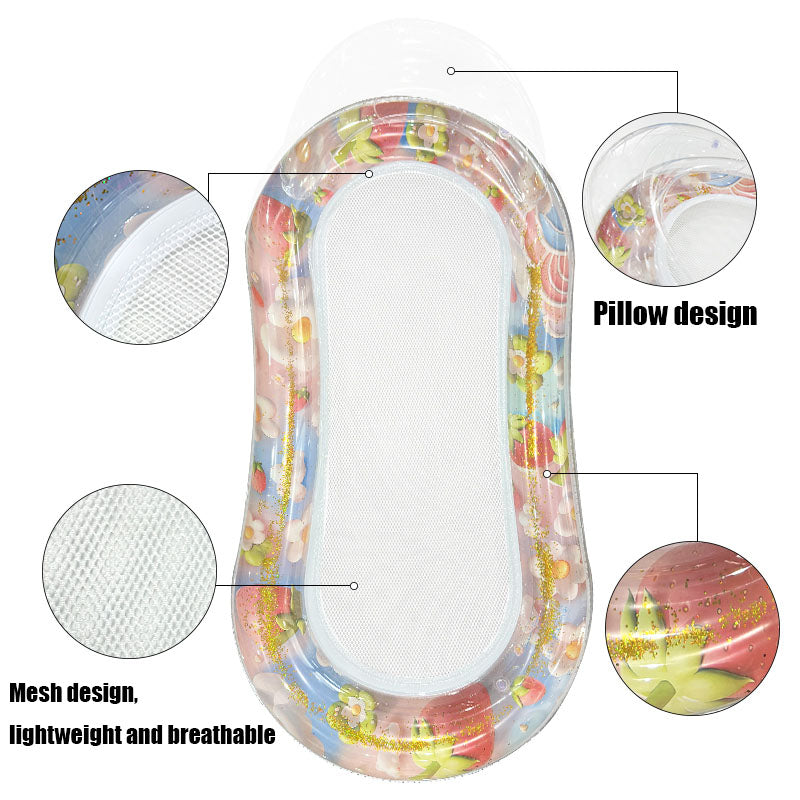1pc Large Swimming Pool Float, Stylish Sequin Design, Essential For Pool Parties And Beach Activities, An Excellent Choice For Summer Gifts