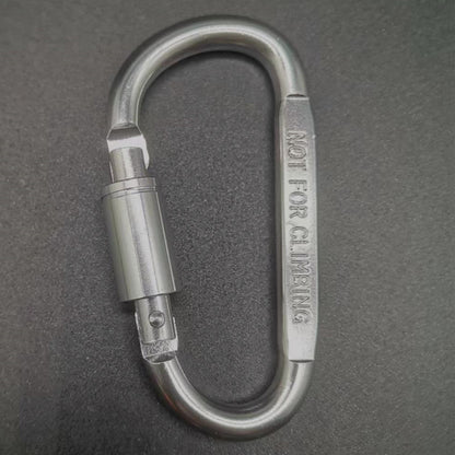 D-type Carabiner High Quality Bold 8cm Flat With Lock