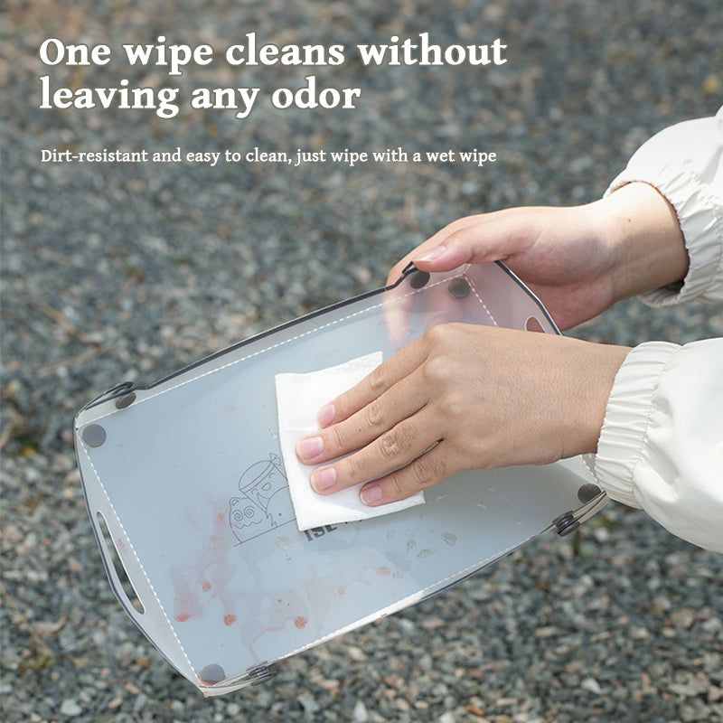 Folding Mini Table - Ultralight PP Camp Table & Tray (97g) Food-grade, Portable for Camping & Hiking Gear