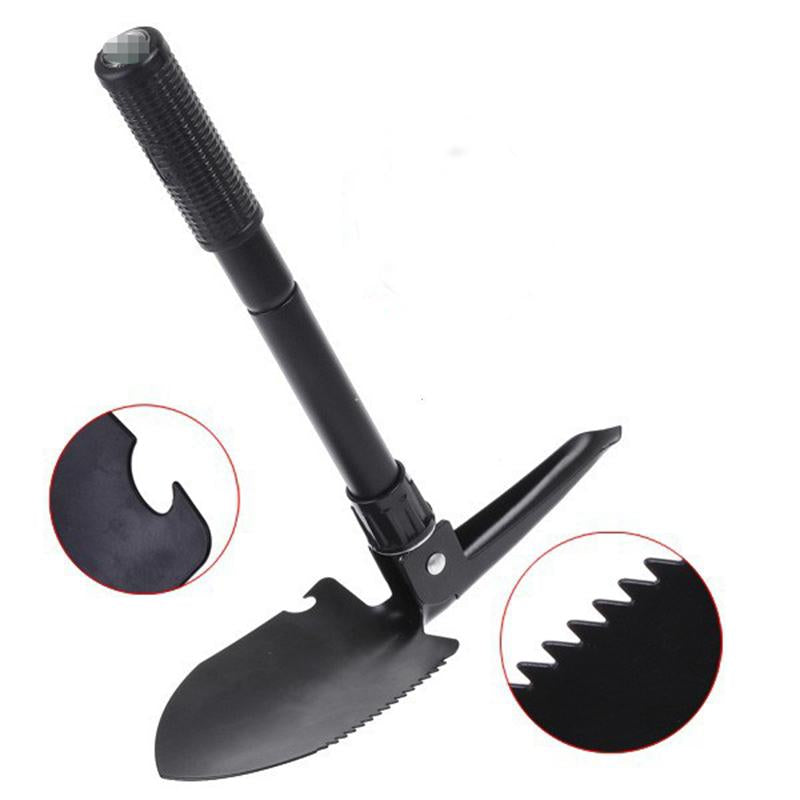 Multi-function Military Portable Folding Camping Shovel Survival Spade Trowel Dibble Pick Emergency Garden Outdoor Tool