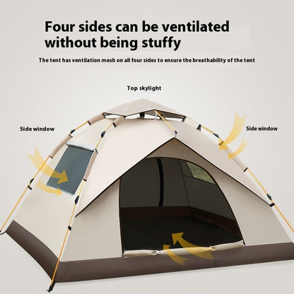 Silver Pastebrushing Sun-proof Portable Foldable Installation-free Outdoor Tent