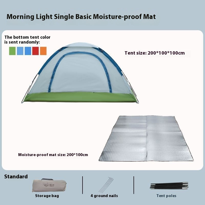 Outdoor Manual Tent Outdoor Camping Single Person Portable Simple Sun Protection Anti Mosquito Park Indoor Beach