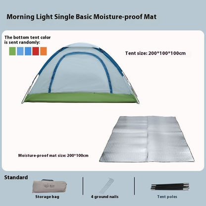 Outdoor Manual Tent Outdoor Camping Single Person Portable Simple Sun Protection Anti Mosquito Park Indoor Beach