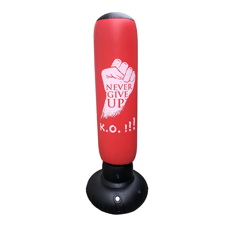 Leather Pattern Inflatable Boxing Column Tumbler Children's Vertical Fitness Vent Toys