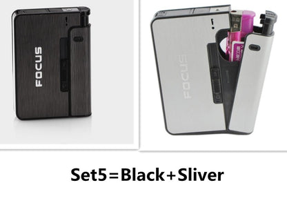 Aluminum alloy  flame automatic cigarette case