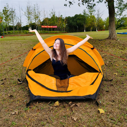 Lightweight single - person camping tent, outdoor camping sleeping bag, hiking travel gear, 2025 novelty
