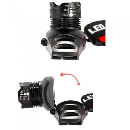 4 Modes Q5 600 Lumen LED Headlight  Zoomable Focus Camping Lantern Portable Spotlight