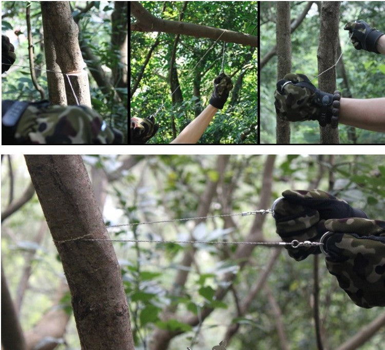 1pcs  Stainless Steel Wire Saw Outdoor Practical camping Emergency Survival Gear Tools