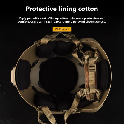 Diamond Hole High Cut Lightweight Tactical Helmet