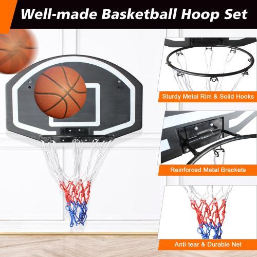 Wall-mounted Basketball Stand, Impact-resistant Backboard, Foldable And Durable
