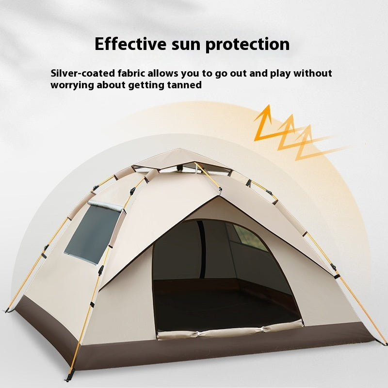 Silver Pastebrushing Sun-proof Portable Foldable Installation-free Outdoor Tent