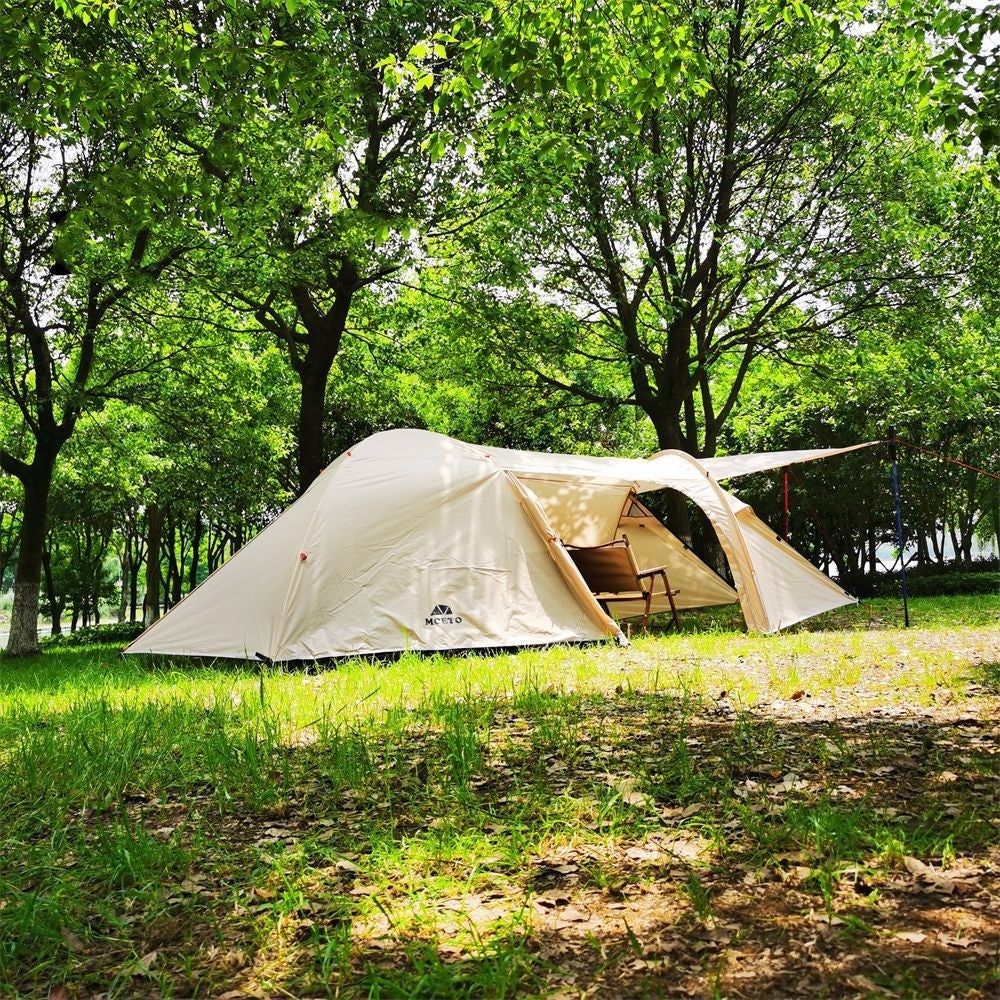 Camping Aluminum Pole Anti-Heavy Rain Water Family Tent Outdoor Equipment