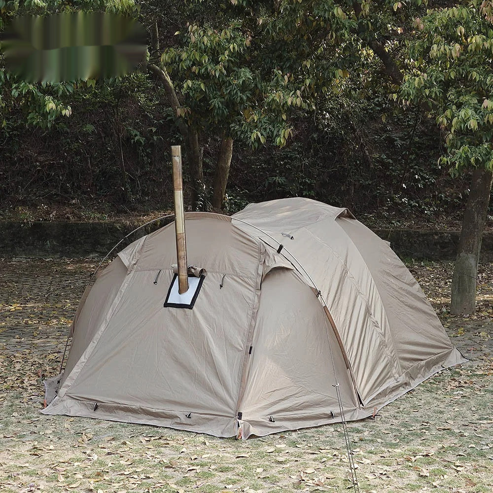 Outdoor Camping Tunnel Tent With Extendable Dome