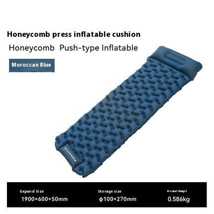 Outdoor Honeycomb Press Type Inflatable Mattress Single Thickened Moisture-proof Tent Sleeping Mat