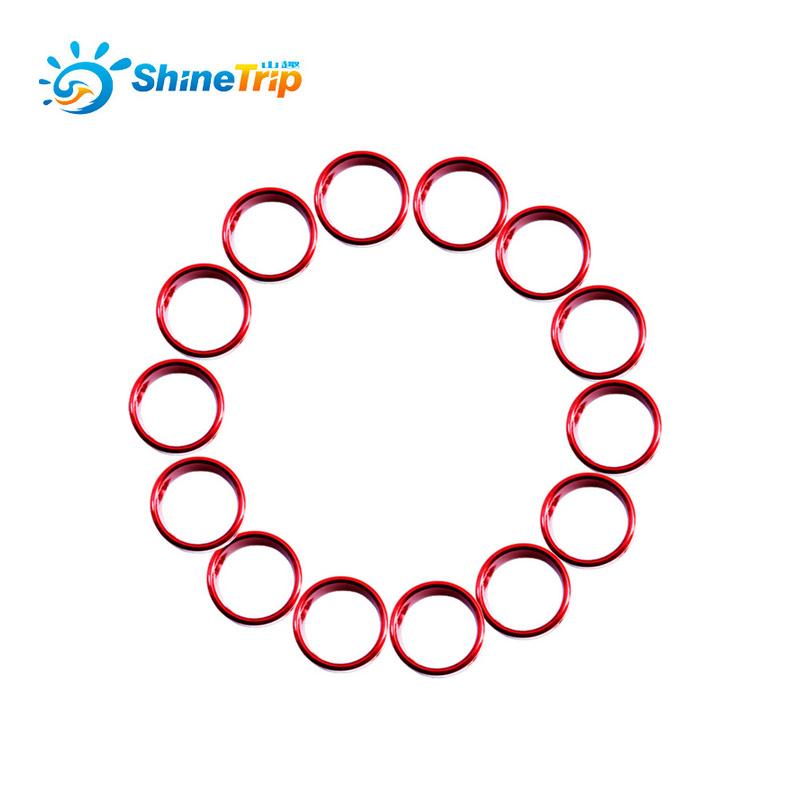 Shinetrip  10pcs /Lot  Tent Wind Rope Round Regulating Buckle Camping Cord Tensioners Outdoor Fixing Ring