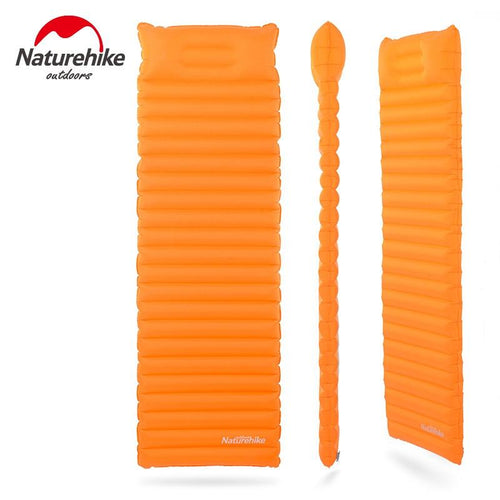 Naturehike Sleeping Pad Fast Filling Air Bag Super Light Camping Mat With Pillow Portable Beach Mat For Rescue Life Cushion