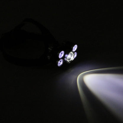 12000Lm XML T6 5 LED Headlight 4 Modes Torch 2x18650 battery+ Car charger