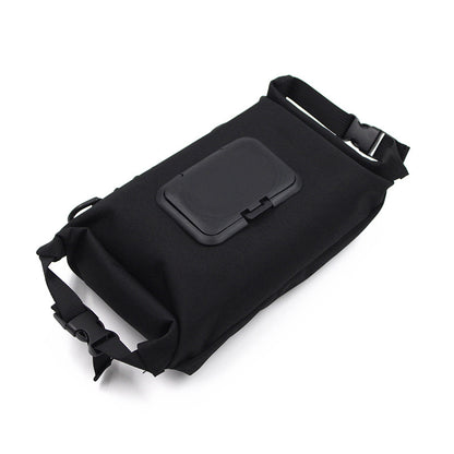 Outdoor camping wet tissue paper box camouflage waterproof canvas tissue bag square hand-held tissue storage bag