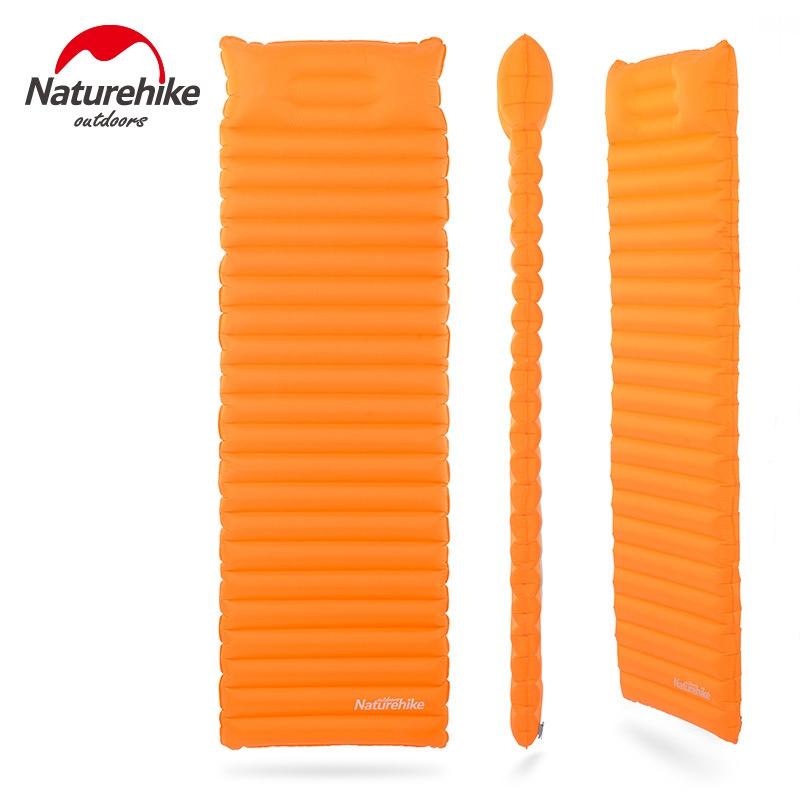 Naturehike Sleeping Pad Fast Filling Air Bag Super Light Camping Mat With Pillow Portable Beach Mat For Rescue Life Cushion