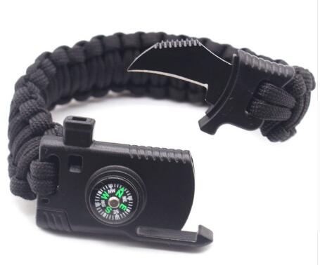 Braided Bracelet  Multi-function Paracord Survival  Outdoor Camping Rescue Emergency Rope