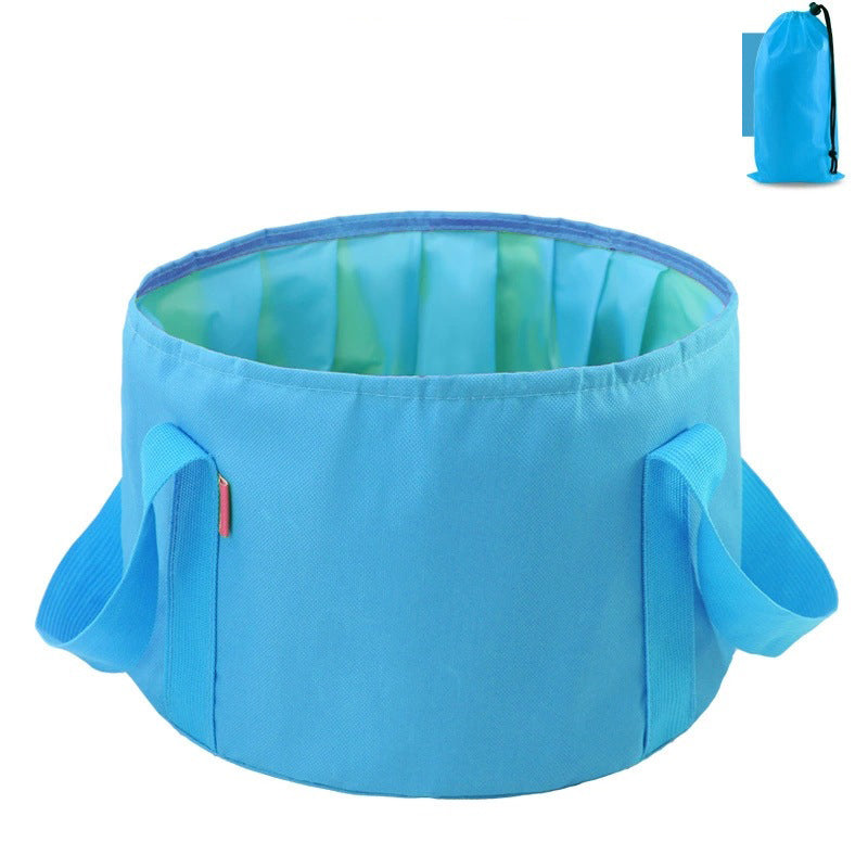 Multi-Purpose Outdoor Travel Portable Folding Bucket Foot Bucket Washbasin Camping Bucket Enlarged