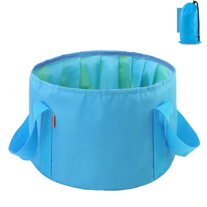 Multi-Purpose Outdoor Travel Portable Folding Bucket Foot Bucket Washbasin Camping Bucket Enlarged
