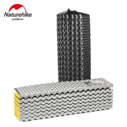 Naturehike EVA Aluminum Foil Camping Mat Portable Outdoor Beach Mat Moistureproof Camping Sleeping Pad Folding Egg Slot Yoga Mat