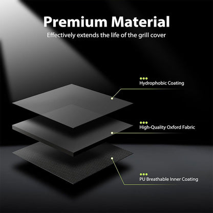 Waterproof, Dustproof, Fire-Resistant 420D Oxford BBQ Grill Cover