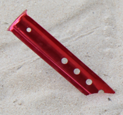 Shine trip 5pcs Outdoor Aluminum Alloy Sand Tent Peg Nail Ground Tent Stake Special For Sand Beach Camping Equipment Tents Building 23/31cm