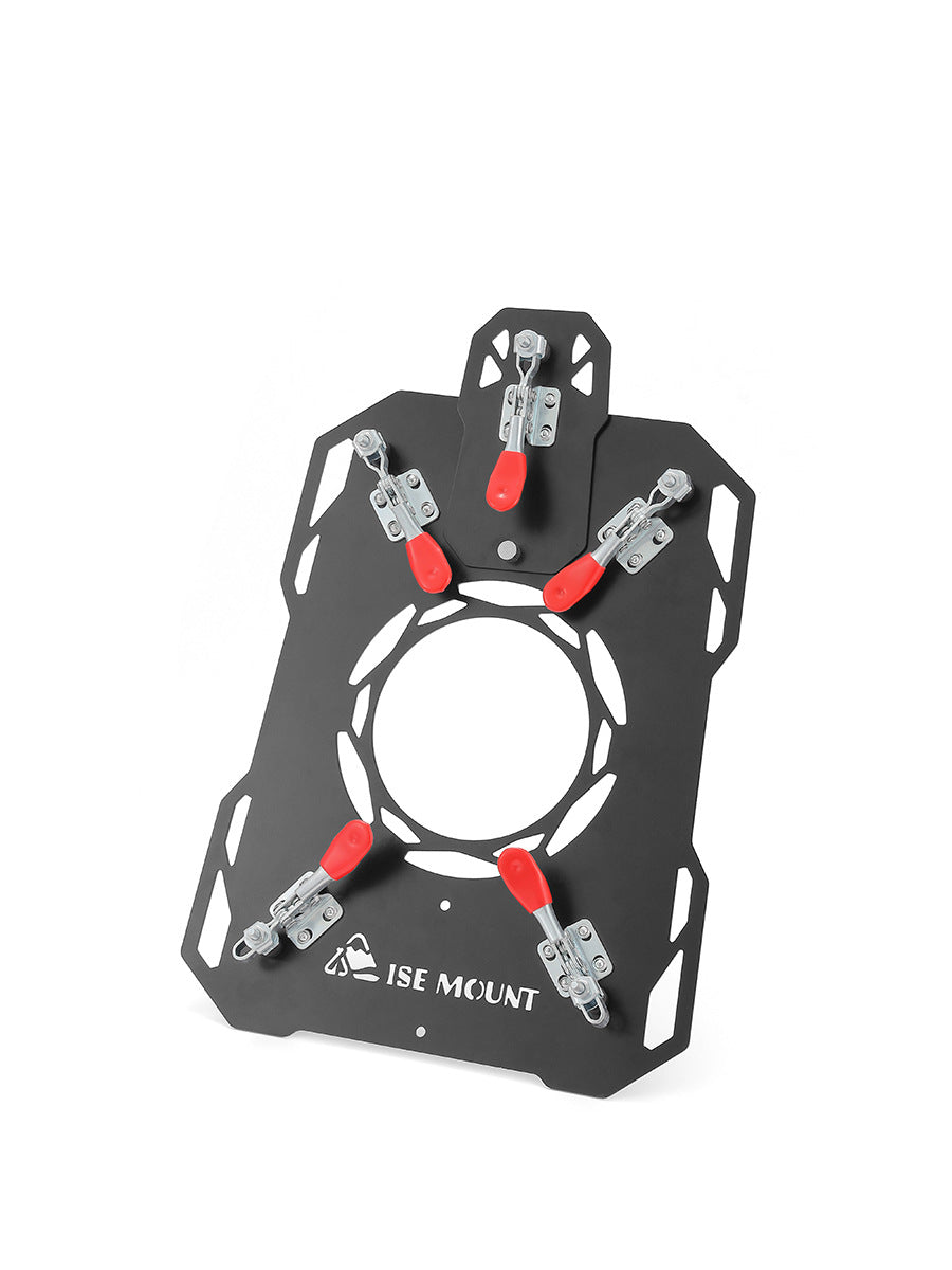 Anti-ironing board for chimney of outdoor tent stove aluminum alloy open-free fire-retardant board for camping firewood stove