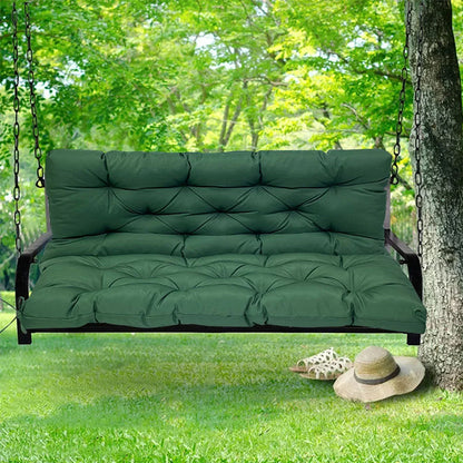 Outdoor 2/3-seater bench/swing cushions: thickened, with backrest, waterproof.
