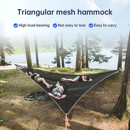 2025 Portable triangular camping hammock with air polymer, multi-scene travel use.