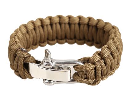 Adjustable Parachute Cord Tough 7-Strand Rope Bracelet Outdoor Survive Tool
