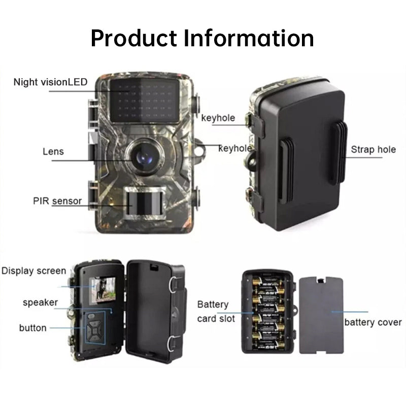 Outdoor 4G SIM Solar Trail Camera 4MP/14MP - Night Vision Motion-Activated Wildlife Hunting Camera #20