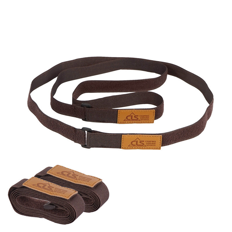 Outdoor Camping Straps With Travel Equipment Luggage Tent Canopy Storage Strapping Straps Velcro Straps 2 Packs
