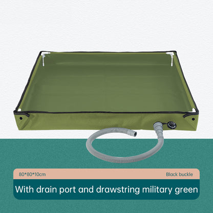 Folding Outdoor Camping Shower Tray Base  - for Pets & Travel