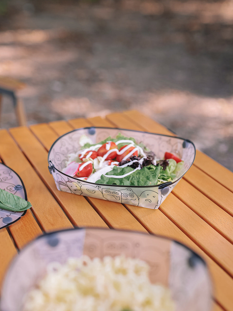 Outdoor Folding Tableware Portable Bowl Dinner Plate Coffee Filter Funnel Water Cup Multipurpose Combination Tableware Set