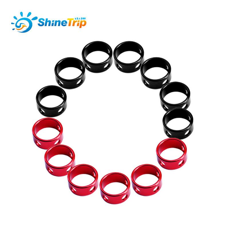 Shinetrip  10pcs /Lot  Tent Wind Rope Round Regulating Buckle Camping Cord Tensioners Outdoor Fixing Ring