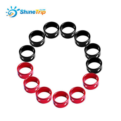 Shinetrip  10pcs /Lot  Tent Wind Rope Round Regulating Buckle Camping Cord Tensioners Outdoor Fixing Ring