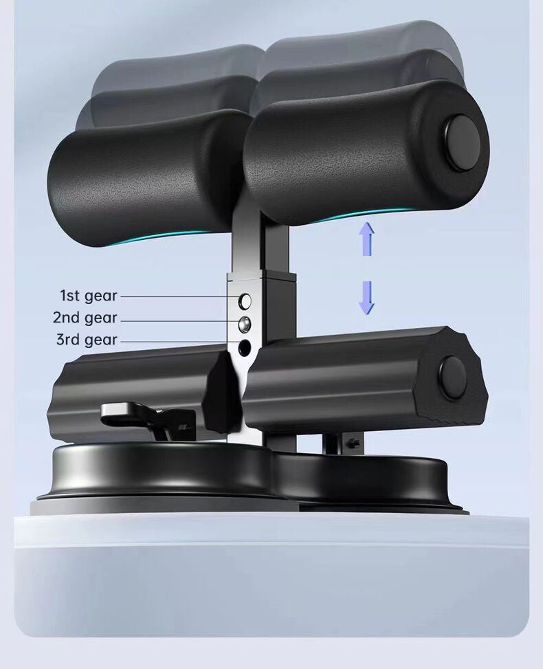 Portable Self-Suction Sit-up Bar Abdominal Core Trainer Movement Auxiliary Device Adjustable Sit Up Assistant