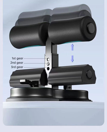 Portable Self-Suction Sit-up Bar Abdominal Core Trainer Movement Auxiliary Device Adjustable Sit Up Assistant