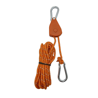 Outdoor camping canopy wind rope tent rope pulley adjuster windproof rope light fixture buckle hanging rope adjustable lifting